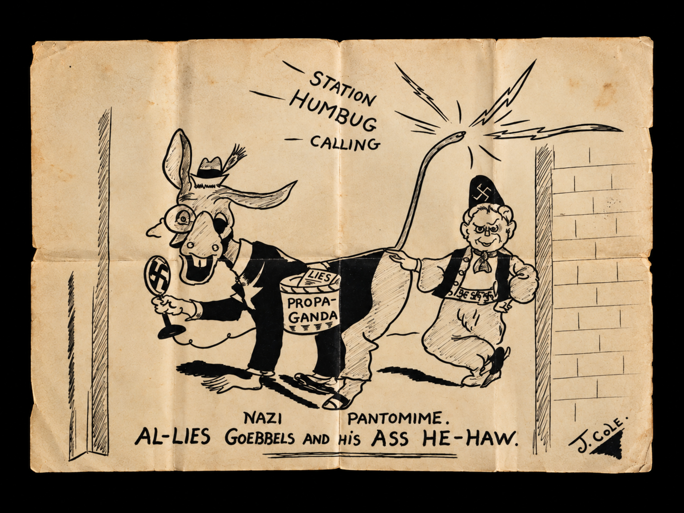 Nazi Pantomime – Al-lies Goebbels and His Ass He-Haw